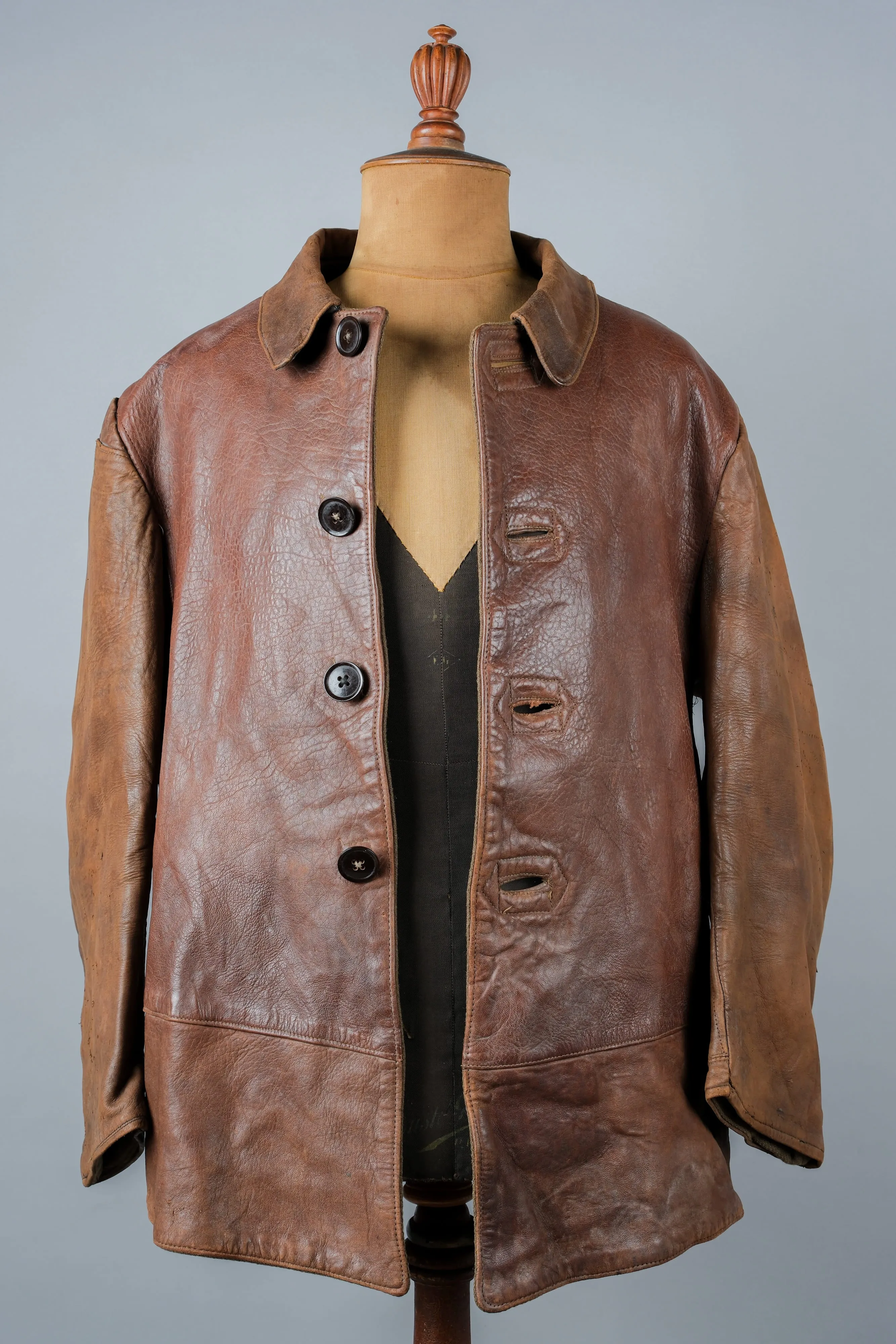 [~ 40's] Jacket en cuir jerkin de l'armée britannique 