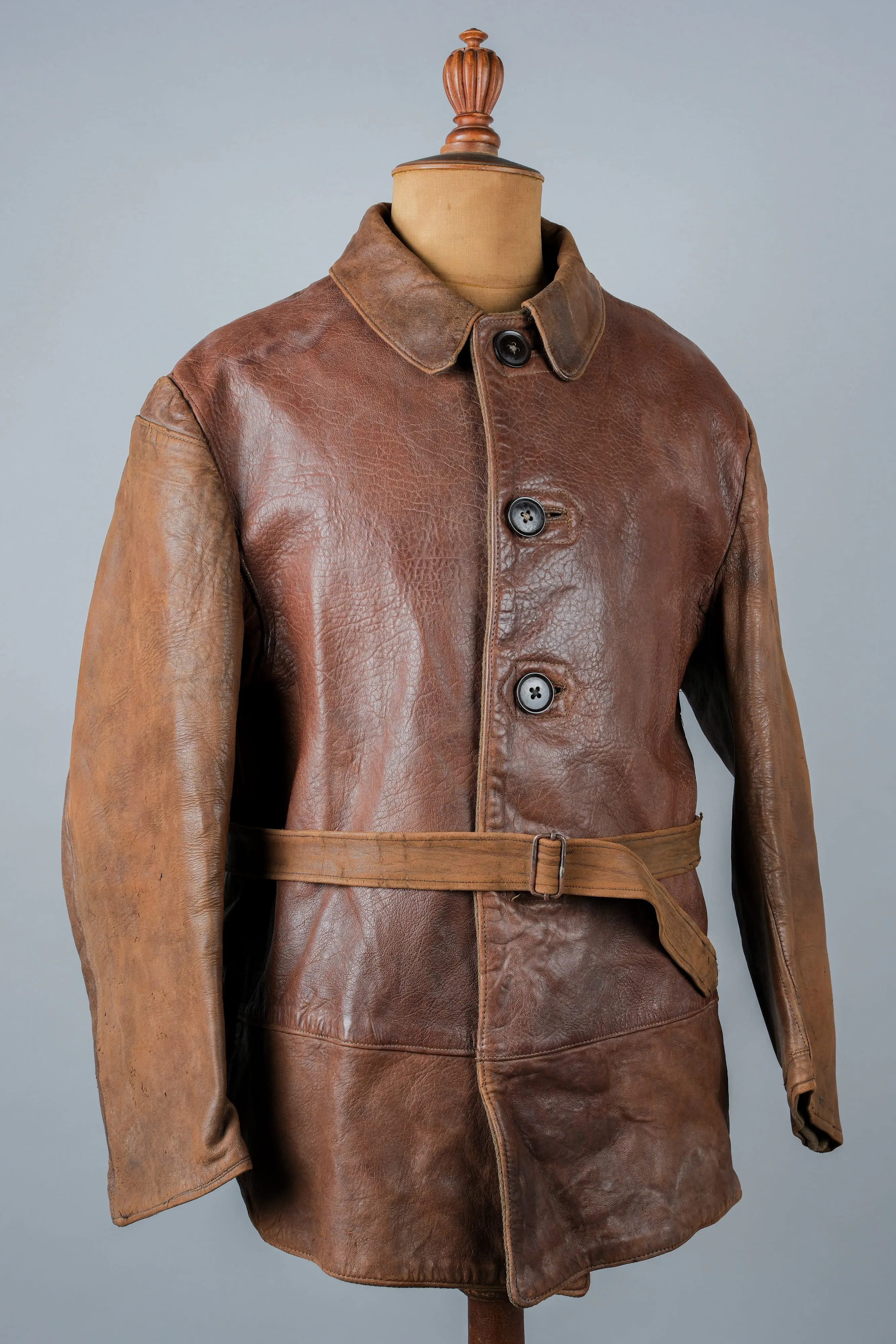 [~ 40's] Jacket en cuir jerkin de l'armée britannique 