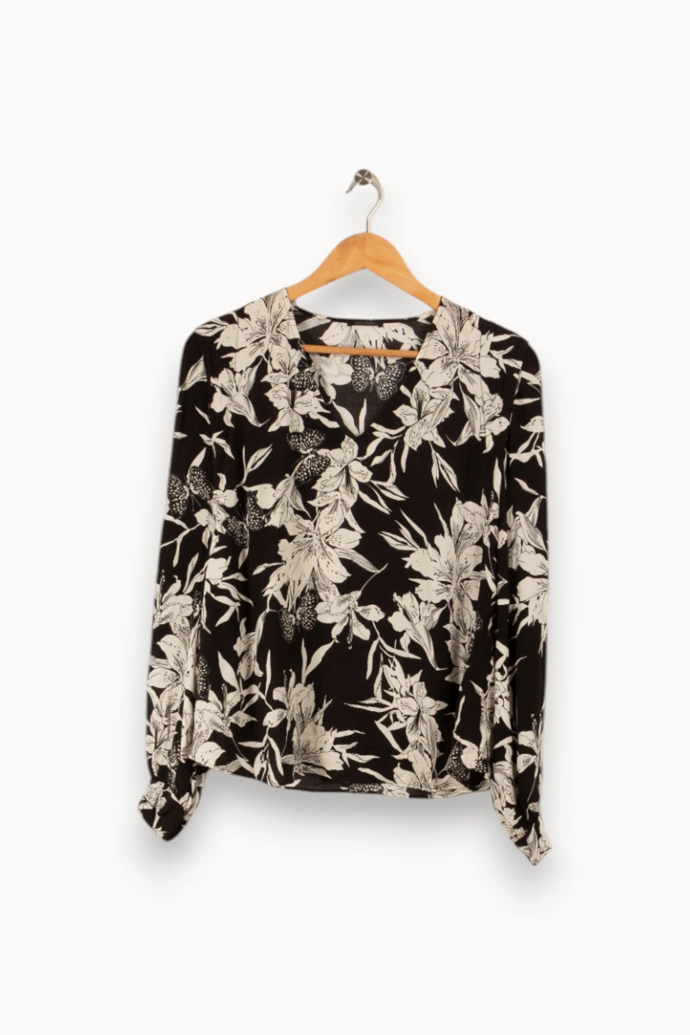 Blouse noire et blanche - Taille S/36