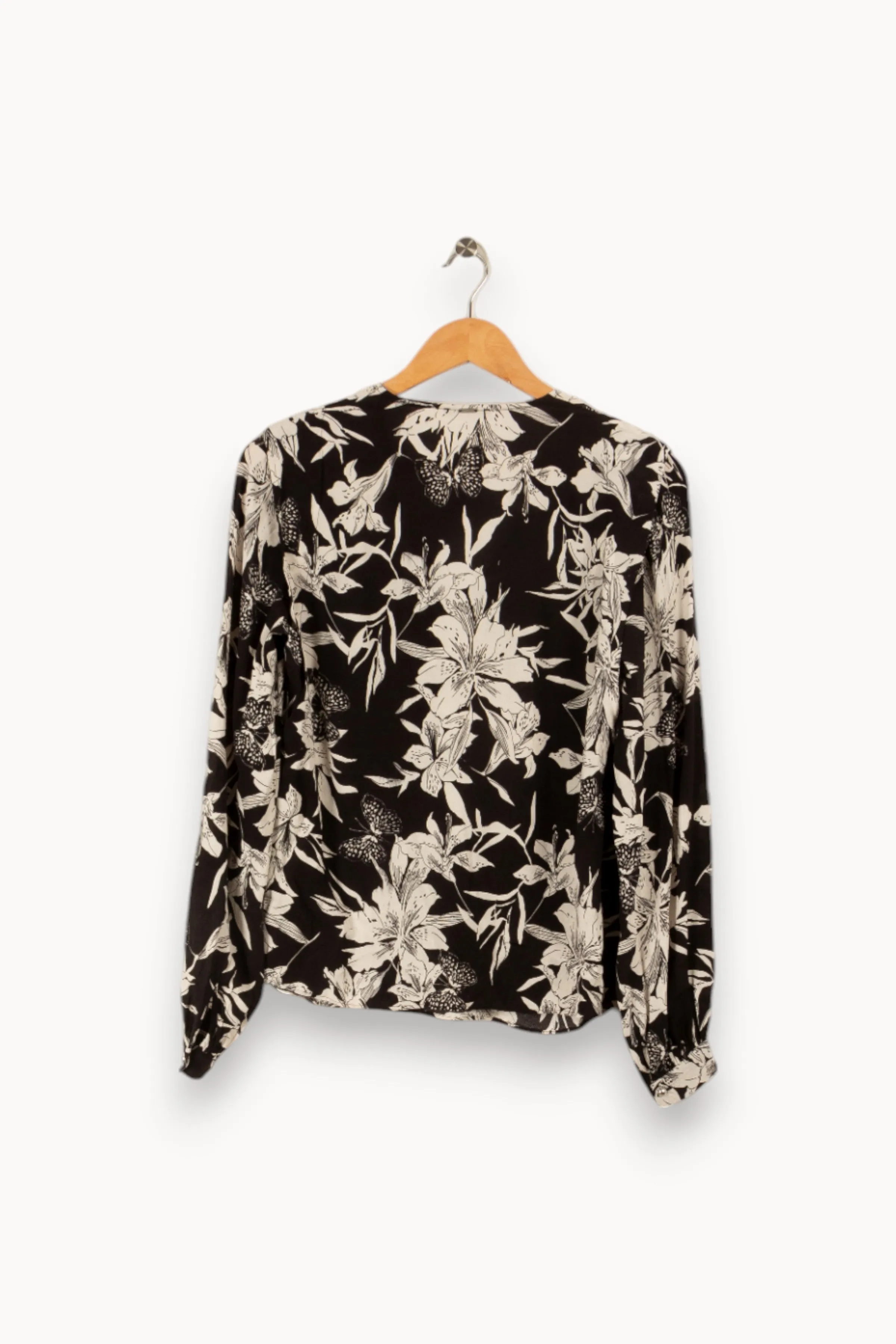 Blouse noire et blanche - Taille S/36