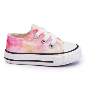 BM Sneakers classiques pour enfants avec effet Tie-Dye Simba blanche