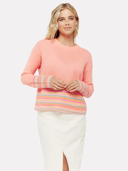 Brodie Cashmere - Mini Stripe Pearl Crew - Trouva