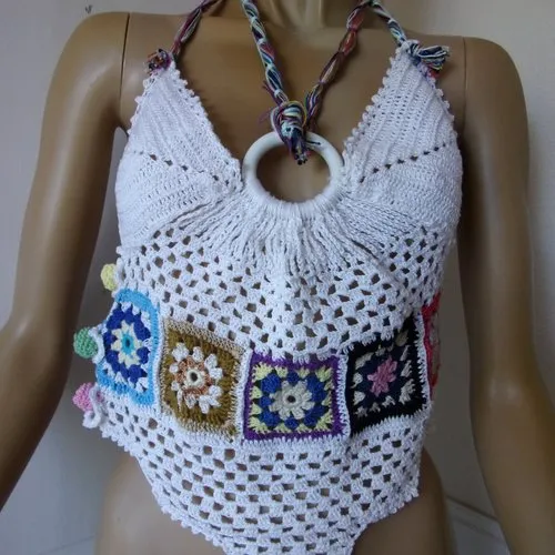 Bustier top au crochet