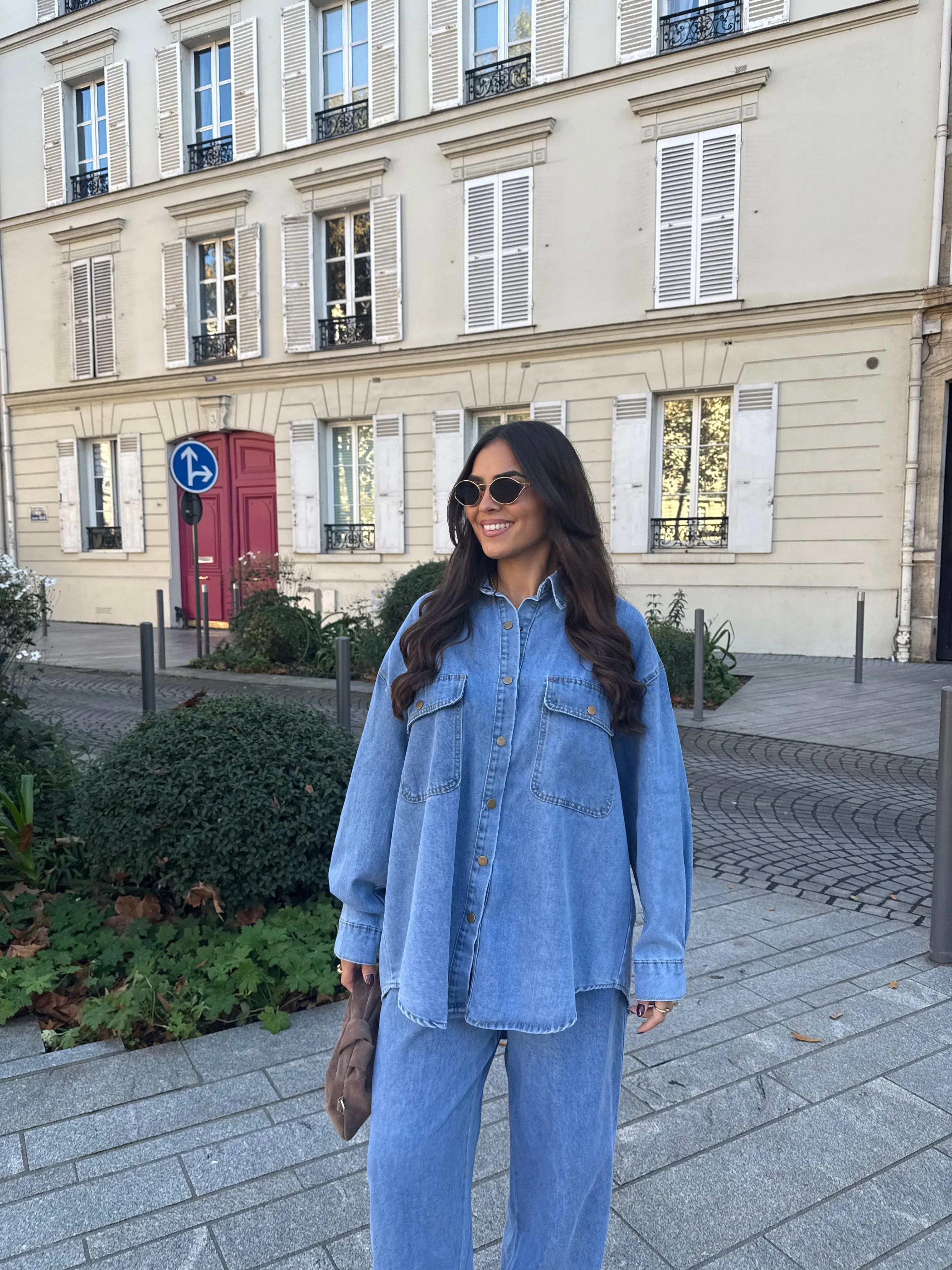Ensemble jean SETH bleu claire