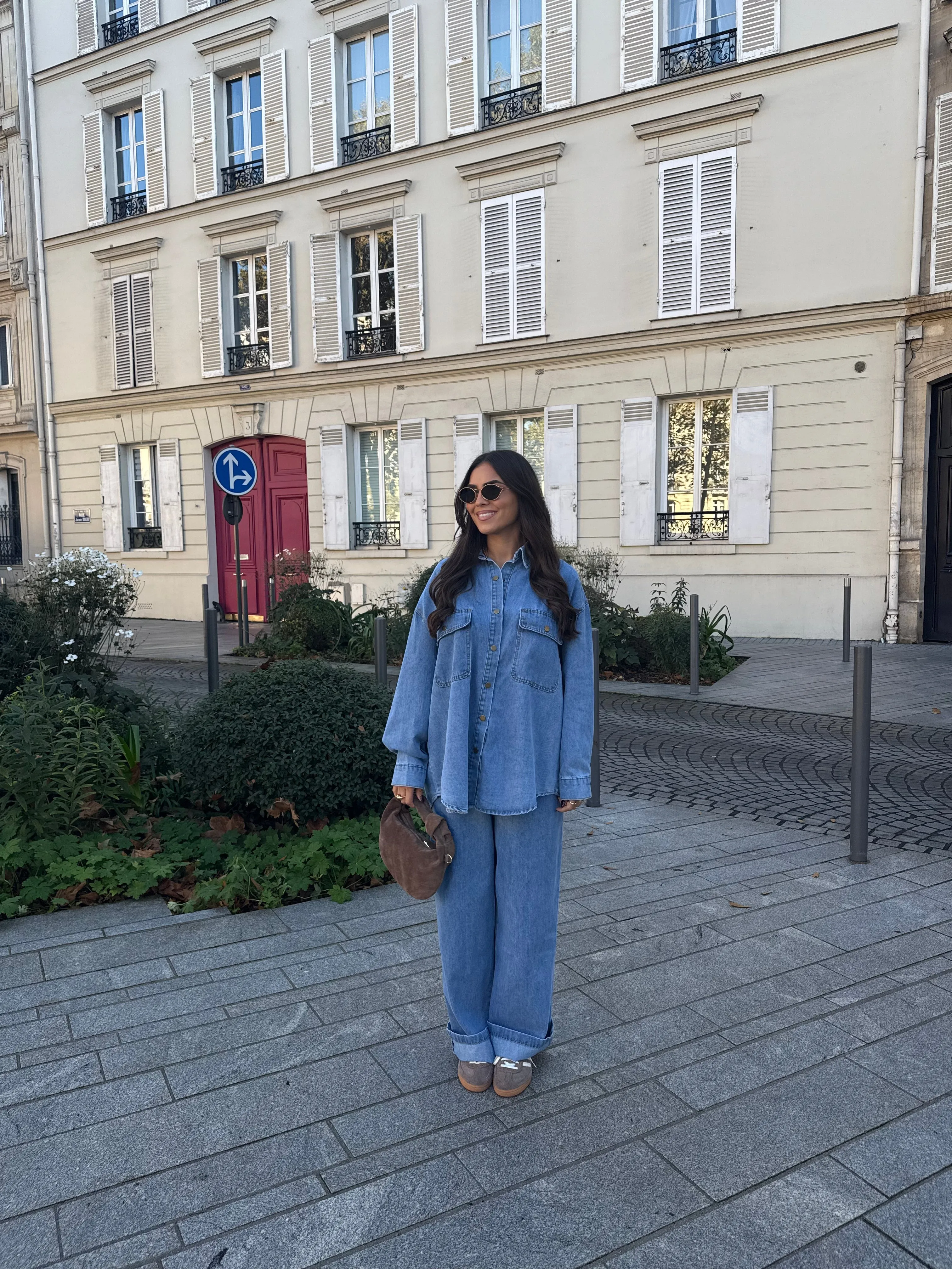 Ensemble jean SETH bleu claire