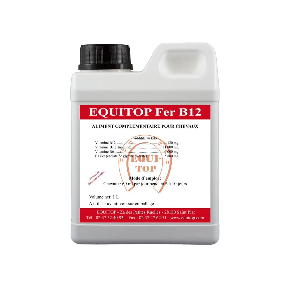 Fer B12 Equi-Top - Complément pour le cheval de sport