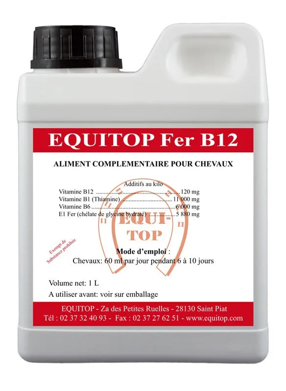 Fer B12 Equi-Top - Complément pour le cheval de sport