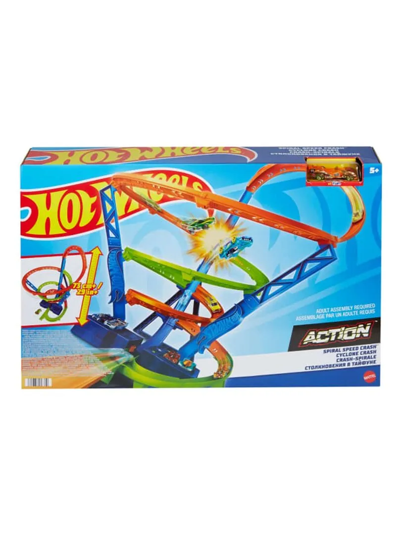 Hot Wheels Coffret Piste Cyclone Crash - N/A