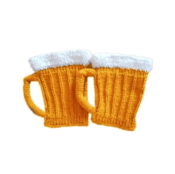Jambières Tricot Chopes De Bière