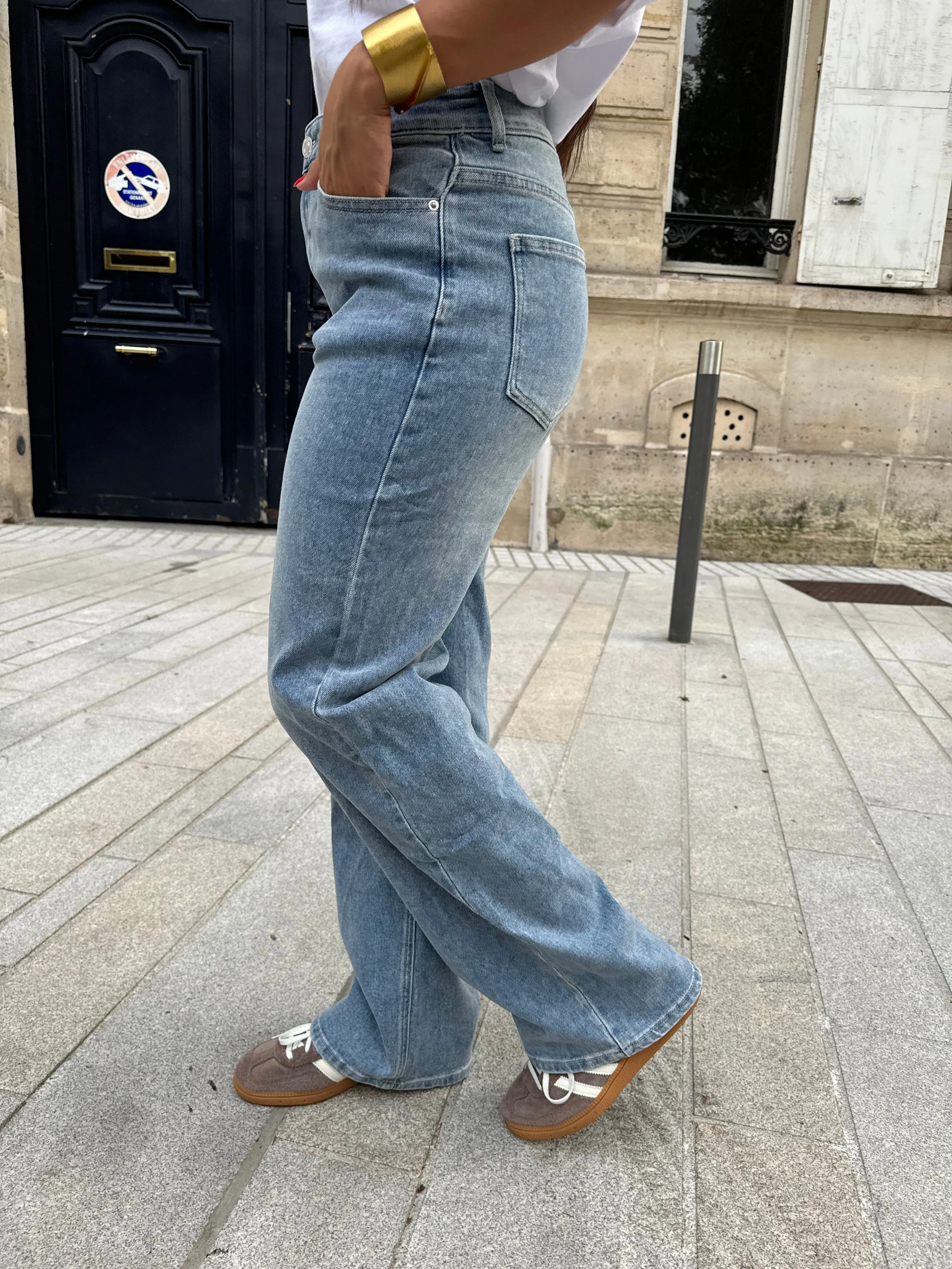 Jean bleu claire  (QH013-1)