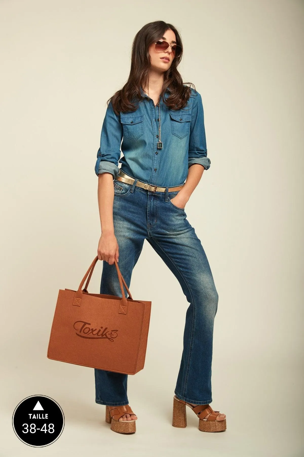 Jean bootcut long - Foster