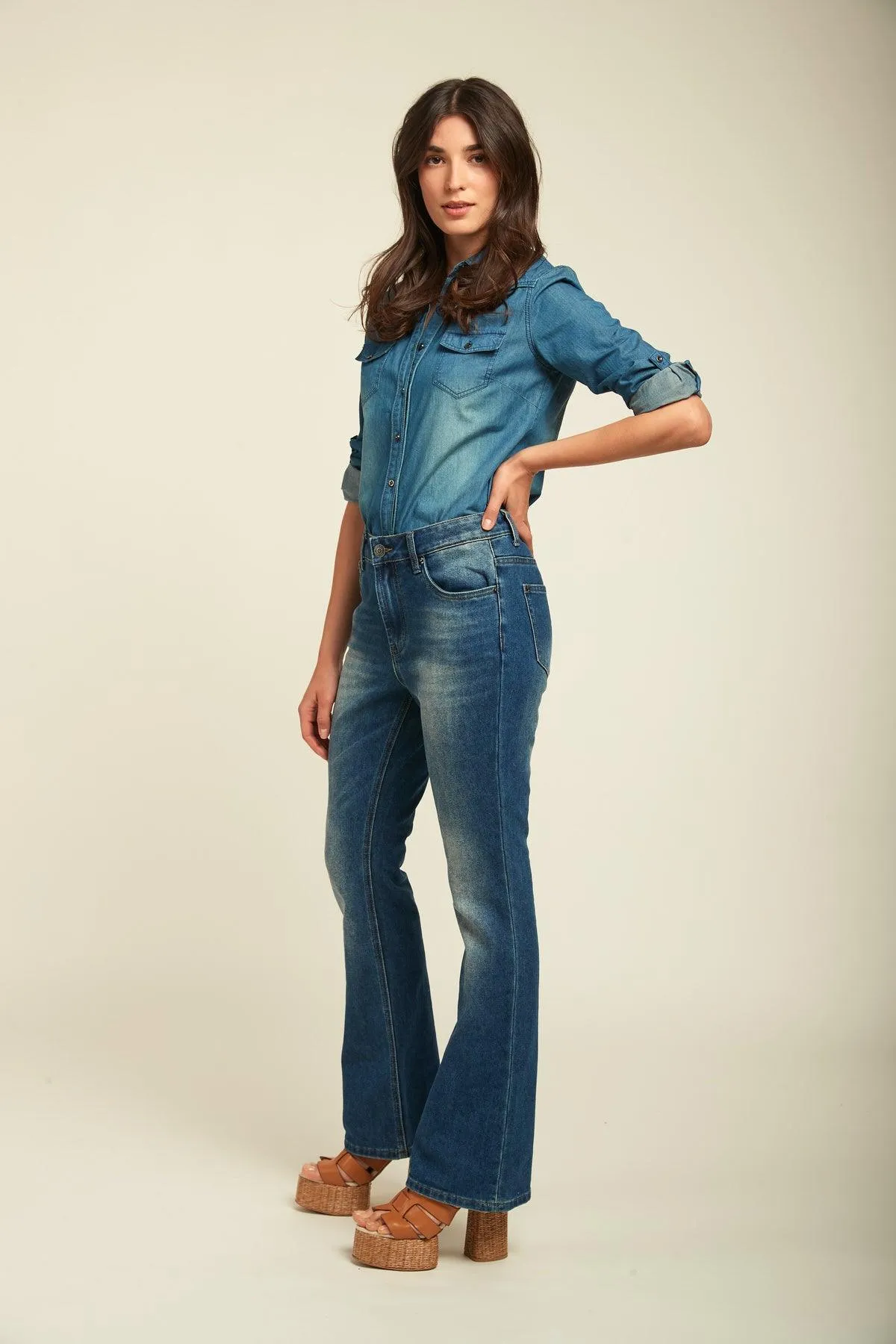 Jean bootcut long - Foster