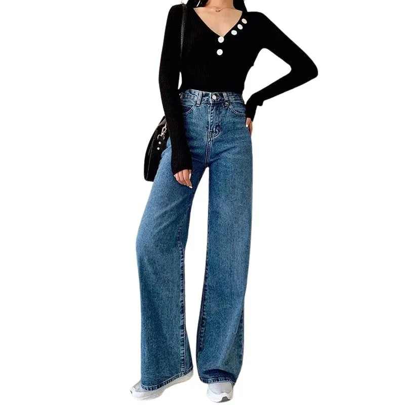 Jean Large Année 90 Femme