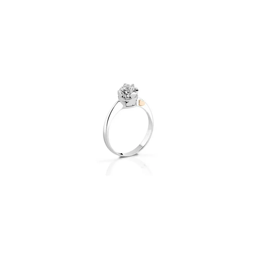 LeBebè Solitaire pour femmes avec pureté de couleur brillante 0,20 g v