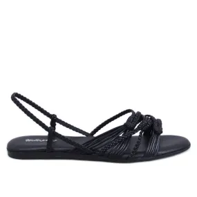 Limbe Sandales style bohème noires le noir