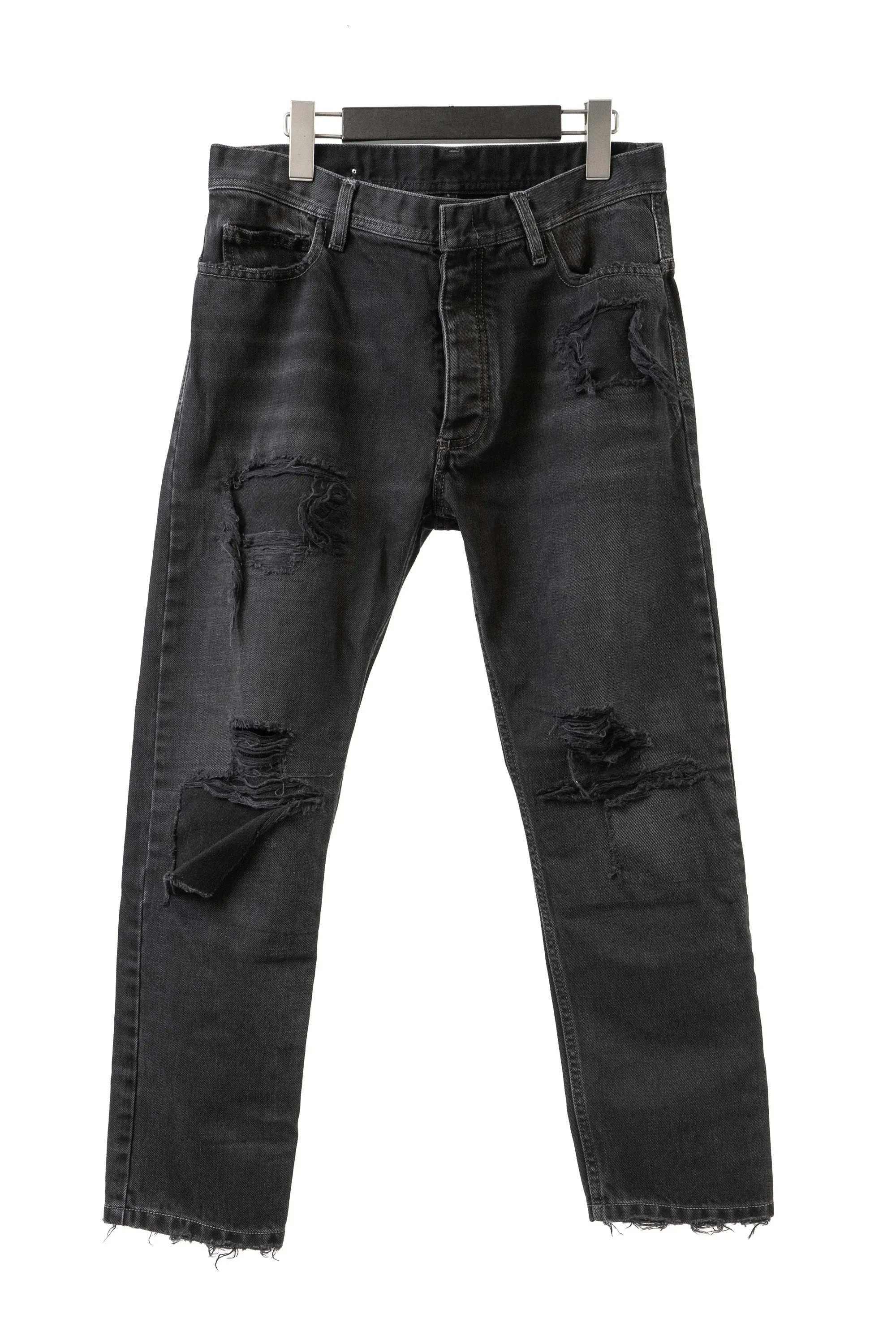 NICOLAS ANDREAS TARALIS/Nirvana Wash Aged Denim Straight Cut Jean