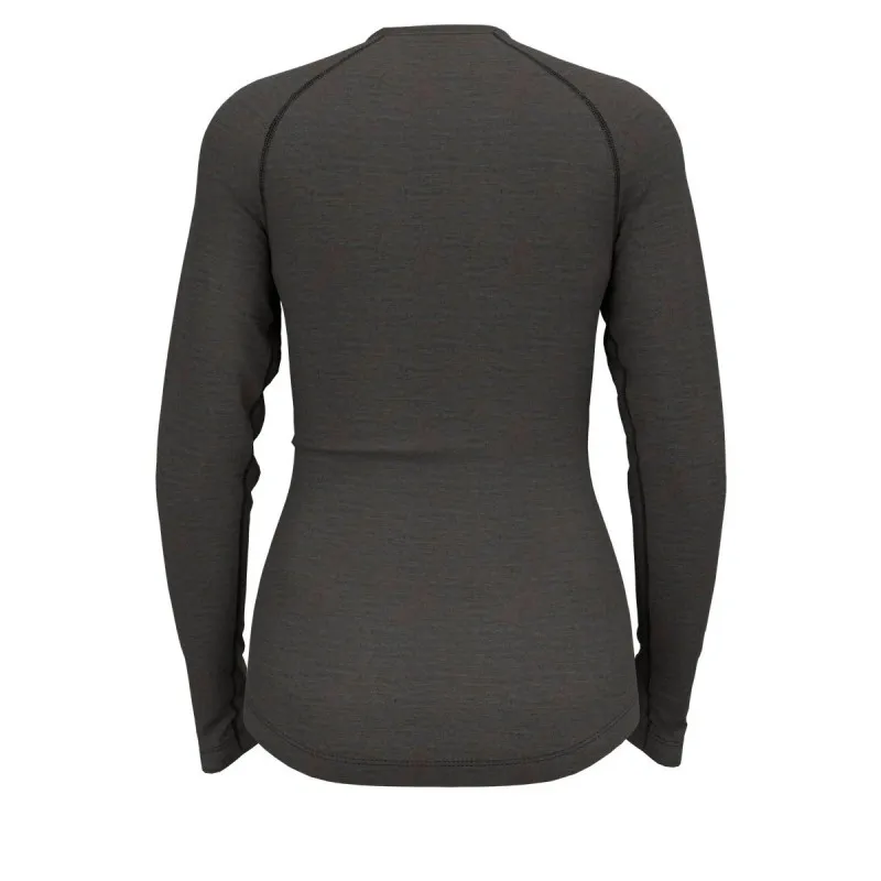 ODLO Bl Top Crew Neck L/s Natural P - TERRE DE RUNNING