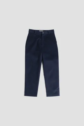 Pantalon BILL en coton bleu marine