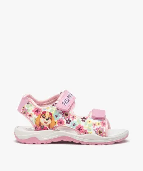 sandales sport fille a brides scratch ¨C pat patrouille rose sandales et nu-pieds
