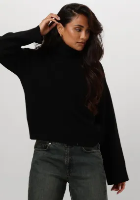selected femme col roulé slfkamma ls knit roll neck en noir