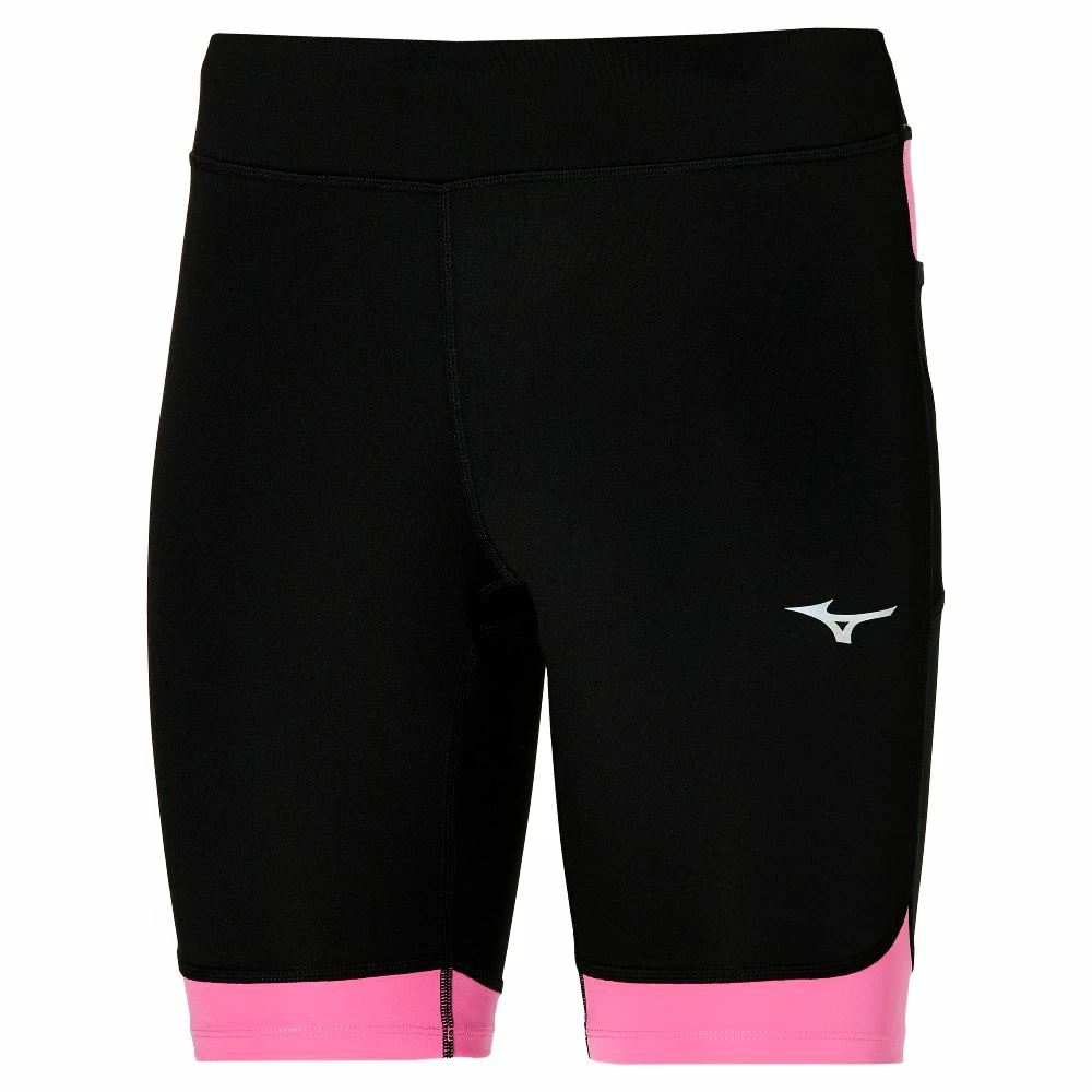 Short pour femme Mizuno  BG3000 Mid Tight Black/Wild Orchid