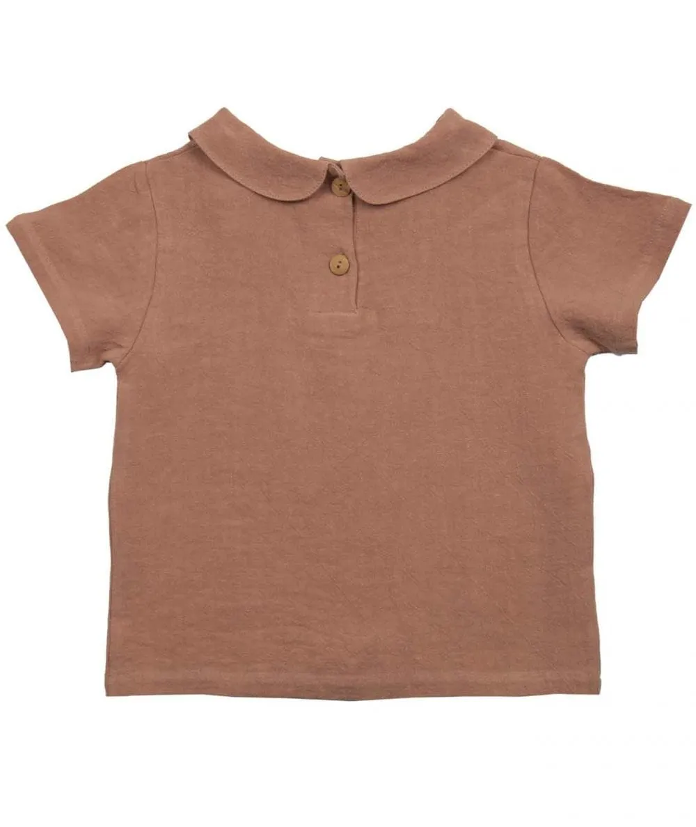 Suuky : Ensemble bébé en lin Polo et short d'été - Sunburn - 100% Ecoresponsable - Mer(e)veilleuse