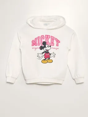 Sweat à capuche 'Mickey' de 'Disney' - Blanc