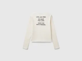 T-shirt à imprimé au dos