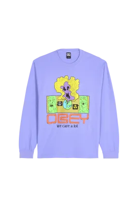 T-shirt Violet Obey - Homme | Citadium